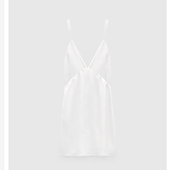 ZARA V-Neck Short Mini Dress - Picture 6 of 8